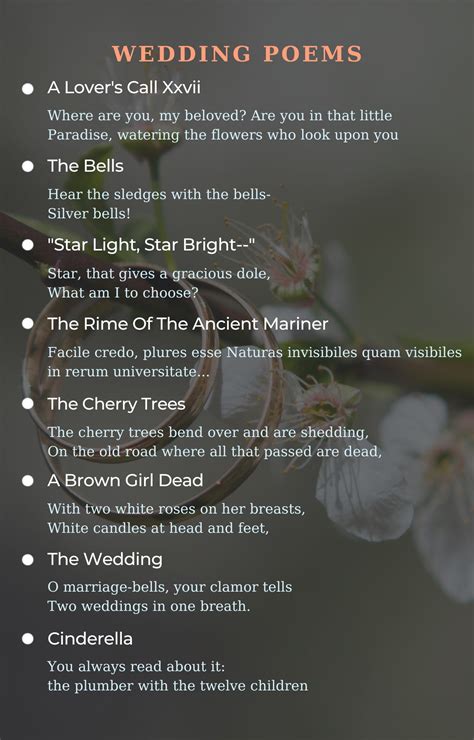 Wedding Poems Best Poems For Wedding