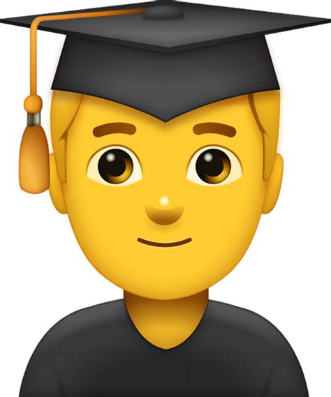 Graduated Man Emoji Free Download All Emojis Emoji Island