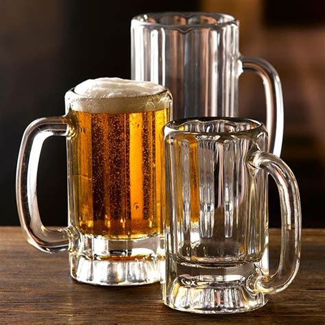 Libbey Paneled Beer Mug 355ml 12oz Beer Mugs Glass Beer Mugs Beer Glassware