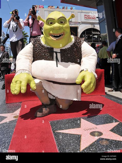 Shrek Shrek Honoured With The 2408th Star On The Hollywood Walk Of Fame Los Angeles California