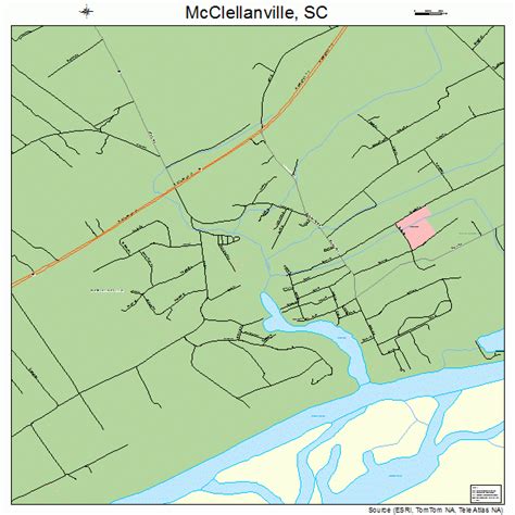 Mcclellanville South Carolina Street Map 4543585
