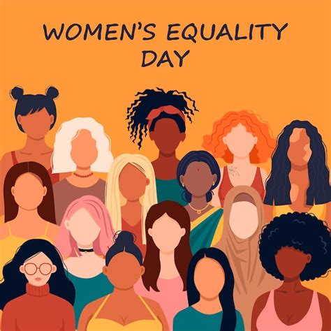 Premium Vector Women S Equality Day Female Holiday In United States Celebrated Annually In