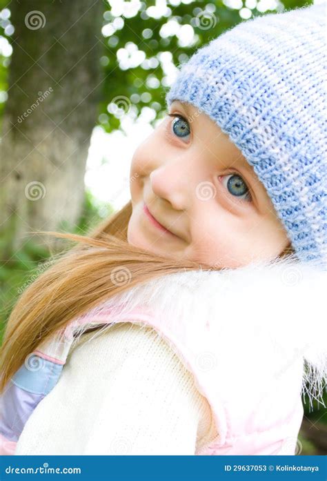 Portrait Of A Cute Little Girl Stock Image Image Of Childhood Child