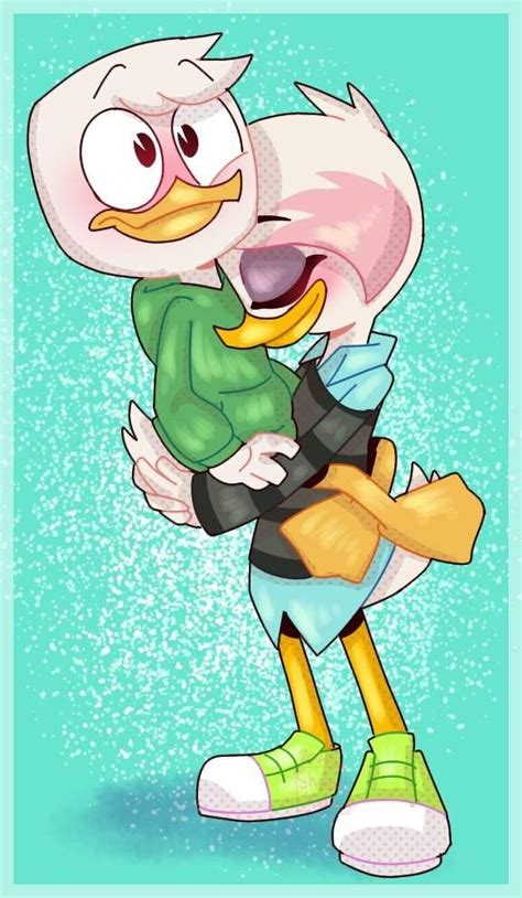 Louie și Lena Duck Tales Comic Art Girls Duck