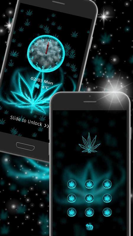 The octopus lock screen wallpaper is now available as a free download on google play for android owners. Neon Leafy Weed 3D Live Lock Screen Wallpapers for Android ...