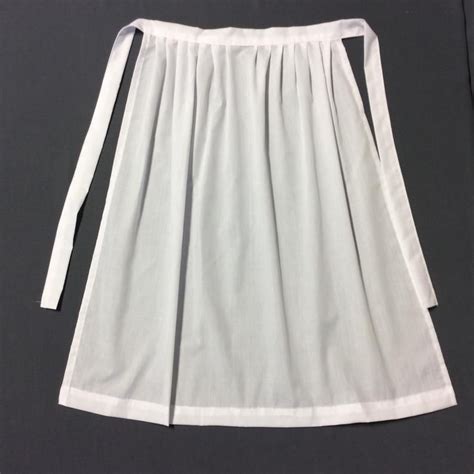 Plain White Apron For Costumes White Pioneer Apron Solid Etsy White Apron Womens Aprons