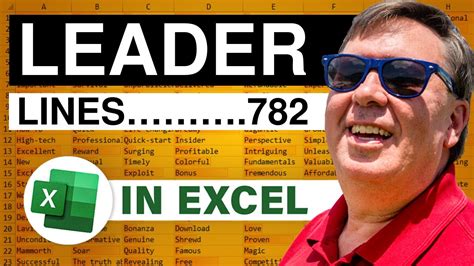 Excel 782 Leader Lines Youtube