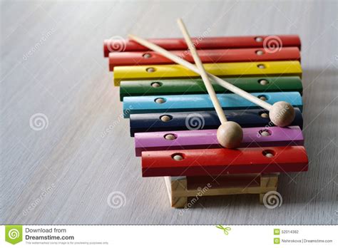 Wooden Rainbow Xylophone For Children Stock Photo Image Of Musical