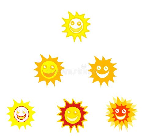 Sun Smileys Stock Illustration Illustration Of Sunshine 10252740
