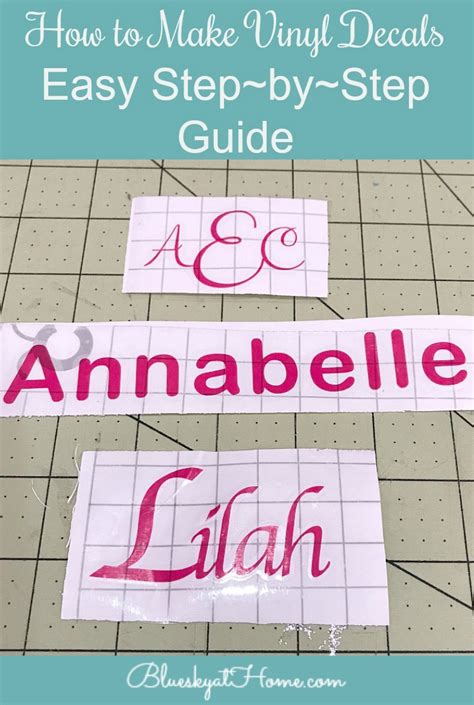 How To Make Vinyl Decals Easy Stepbystep Guide Making Vinyl Decals