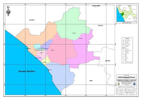 Mapa De La Provincia De Trujillo Y Sus Distritos Images