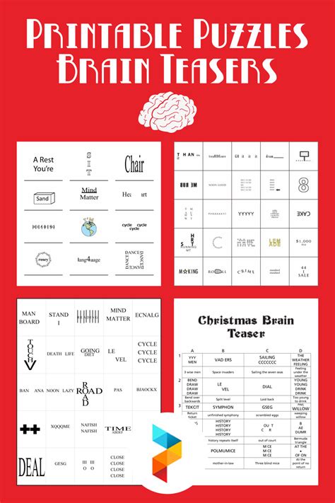 Printable Brain Teasers For Adults Brain Teasers For Adults 75 Large