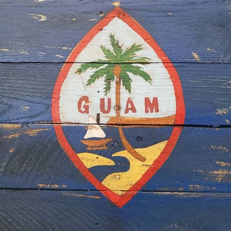 Guam Flag Made From Pallets Guam Flag Artsy Painting