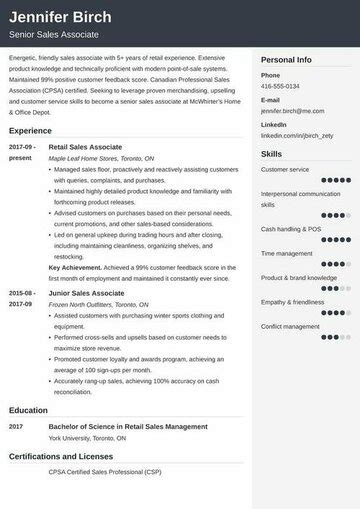 Canadian Resume Format Write A Resume For Jobs In Canada