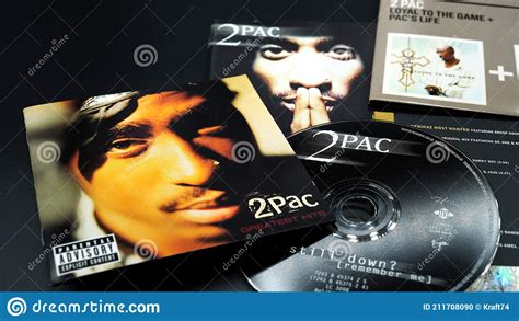 Covers Of Cds By Tupac Shakur Also Known As 2pac And Makaveli Her