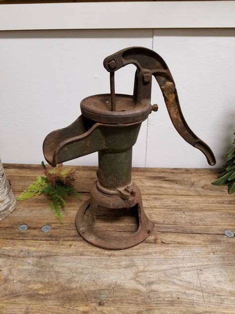 Antique Cast Iron Hand Well Water Pump Mcdonald Dubuque Iowa Hand Pump