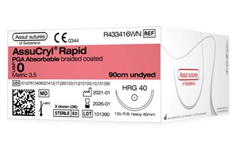 Assucryl Pgla Absorbable Sutures Rapid Synthetic