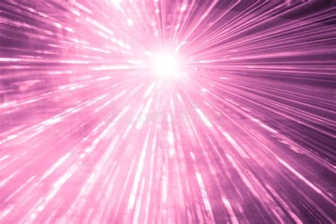 Pink Laser Show Rays At Top Nightlife Party Event Performance Stock