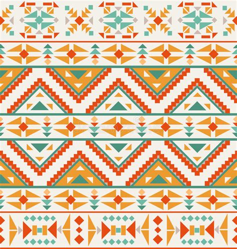 Seamless Colorful Navajo Pattern Stock Vector Illustration Of Fabric