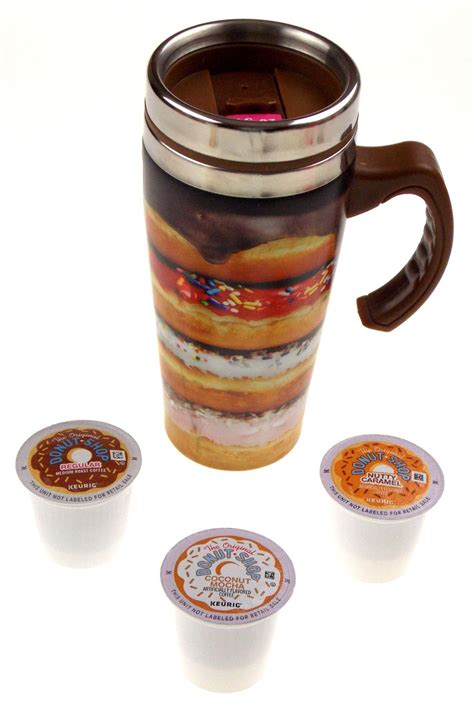 Pst on 12/31/21, while supplies last. Coffee Travel Mug 16oz Stainless Donut Shop Kcups ...