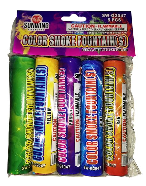 Color Smoke Fountains Sunwing Fireworks
