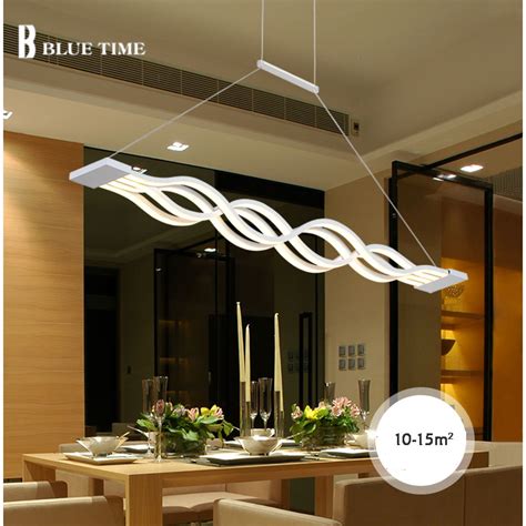 120cm 100cm White Led Pendant Light For Living Room Dining Room Kitchen