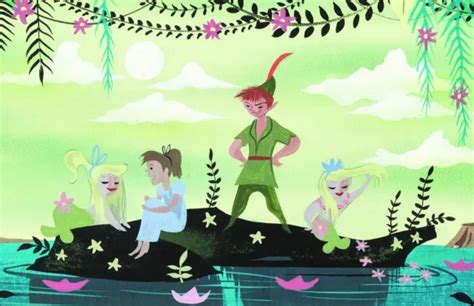 Peter Pan Wendy Mermaids Mary Blair Concept Art Poster Print 11x17 17