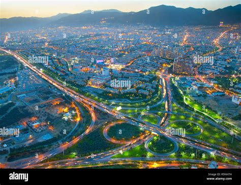 Tehran Aerial View Iran Stock Photo Alamy