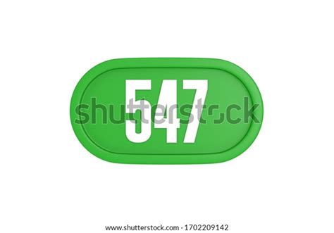 Number 547 3d Sign Green Color Stock Illustration 1702209142 Shutterstock