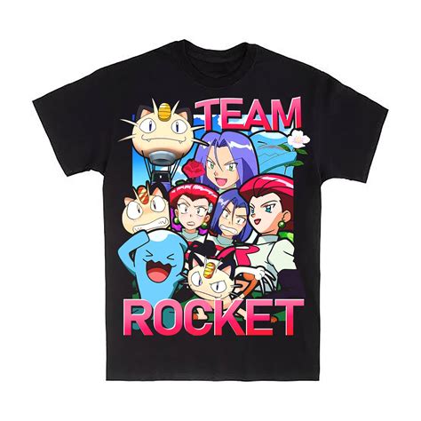 Team Rocket Pokemon Custom T Shirt Unisex Mens And Womens Etsy