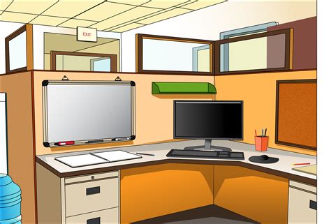 Office Cubicle Illustration 11