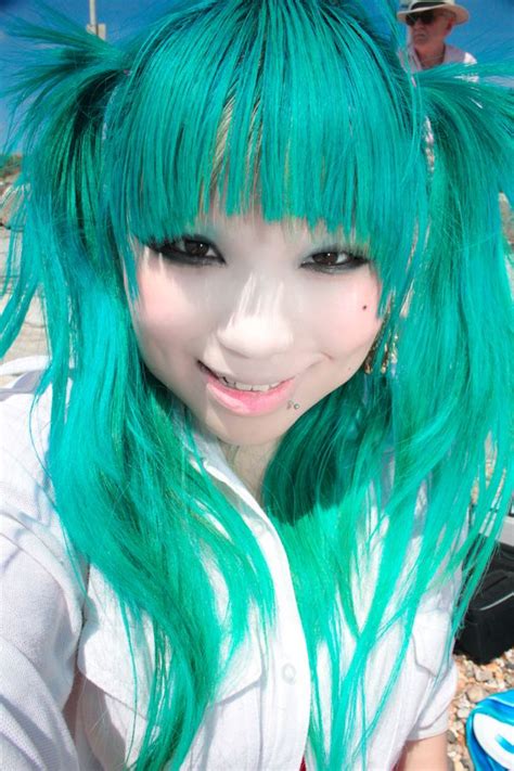 Bright Green Hair Electric Dyed Hair Pinterest