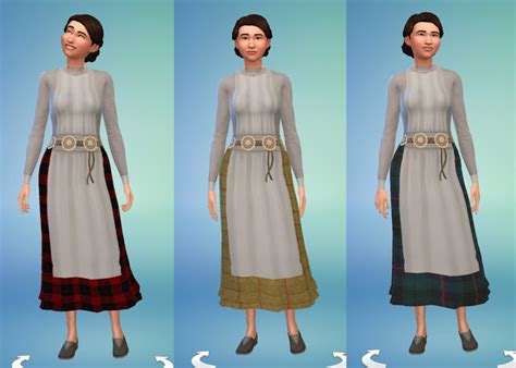 My Sims 4 Blog Celtic Short Dress And Cape By Historical Sims Life