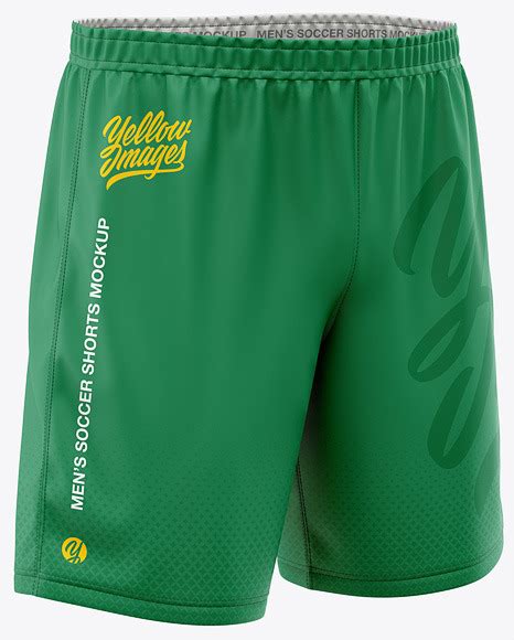 Download Men's Soccer Shorts Mockup - Front Half-Side View in ...