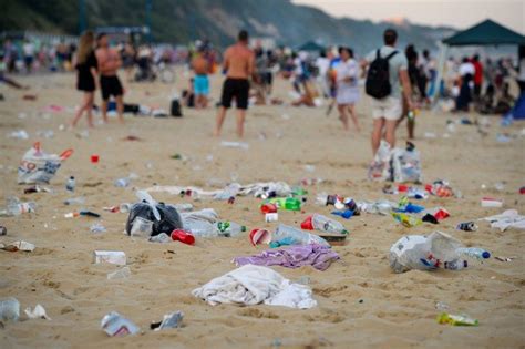41 Tonnes Of Rubbish Left On Bournemouth Coast Including Poo In