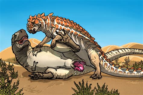 Rule 34 32 Ankylosaurian Ankylosaurid Bodily Fluids Claws Day Desert