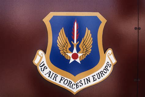 The Insignia Of The Us Air Forces In Europe Usafe Adorns A Sign At