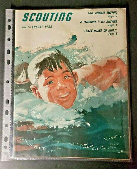 Vintage Scouting Boy Scout Magazine July August 1956 Crazy Etsy