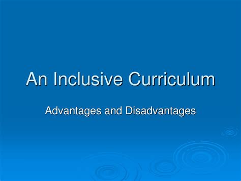 Ppt An Inclusive Curriculum Powerpoint Presentation Free Download