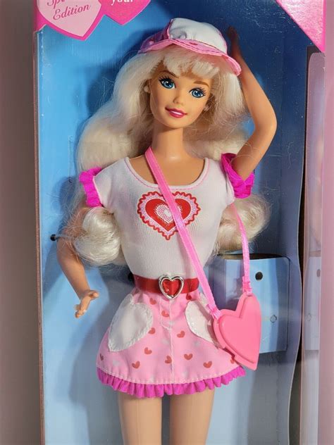 Valentine Fun Barbie Special Edition With Stickers 1996 Mattel 16311 Nrfb Ebay