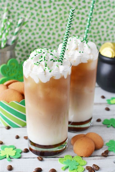 Festive St Patricks Day Irish Cream Cold Brew Coffee Drink Tamara