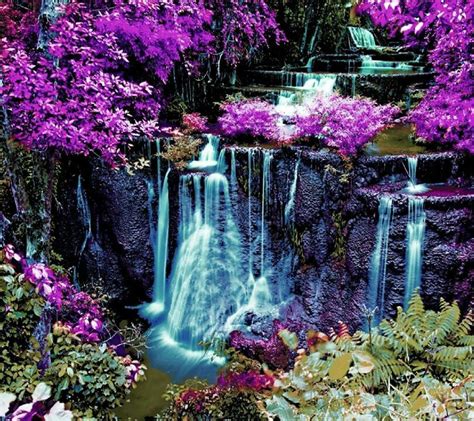 Beautiful Waterfall Waterfall Waterfall Landscape Beautiful Waterfalls