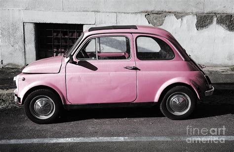 Old Pink Fiat 500 By Stefano Senise Pink Fiat 500 Fiat 500 Pink