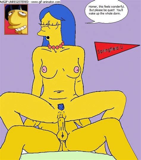 Rule 34 Animated Breasts Color Female Front View Homer