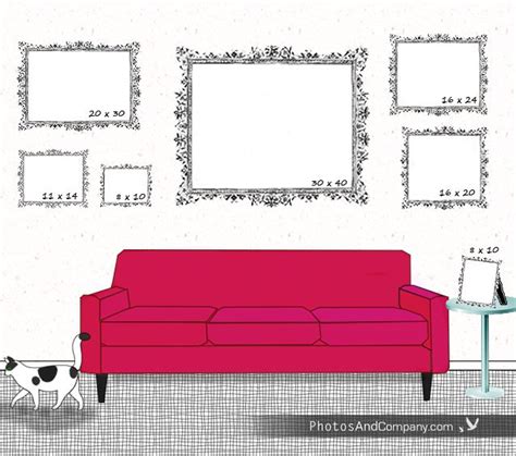 Picture Frame Size Guide Picture Frame Decor Picture Frame Sizes