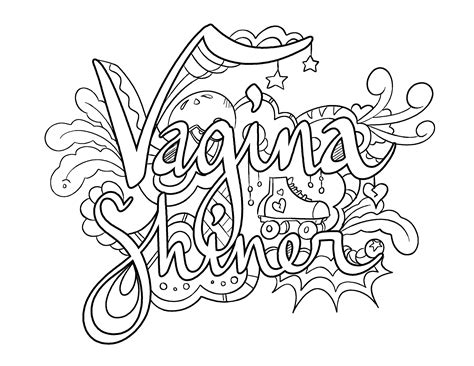 Vagina Shiner Coloring Page By Colorful Language © 2015 Posted With