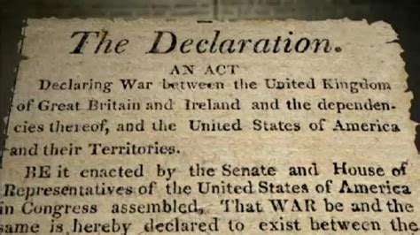 Declaration Of War The War Of 1812 Pbs