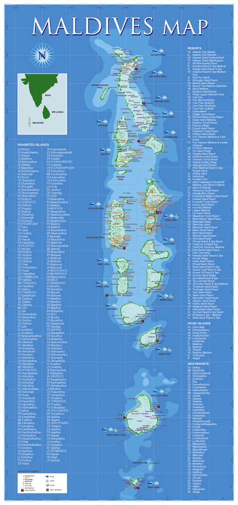 Detailed Travel Map Of Maldives Maldives Asia Mapsland Maps Of