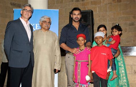 John Abraham Interacting With Special Children At World Wish Day