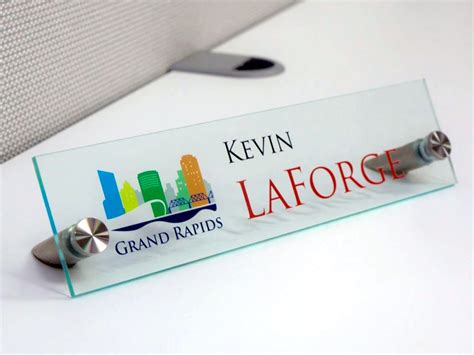 Acrylic Name Plates For Offices Printed In Full Color